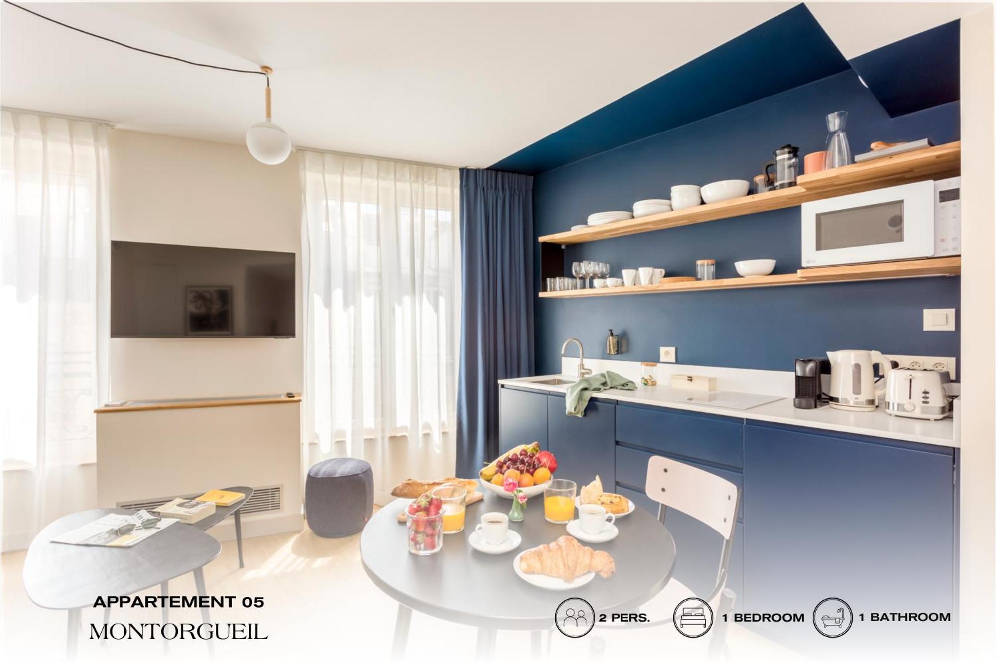 Apartmán Beauquartier - Montorgueil Paříž Exteriér fotografie
