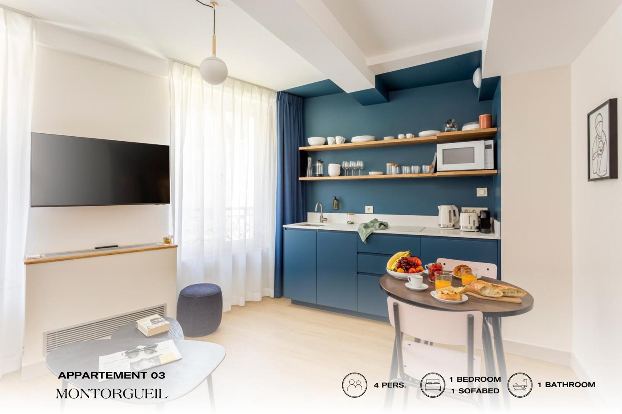 Apartmán Beauquartier - Montorgueil Paříž Exteriér fotografie