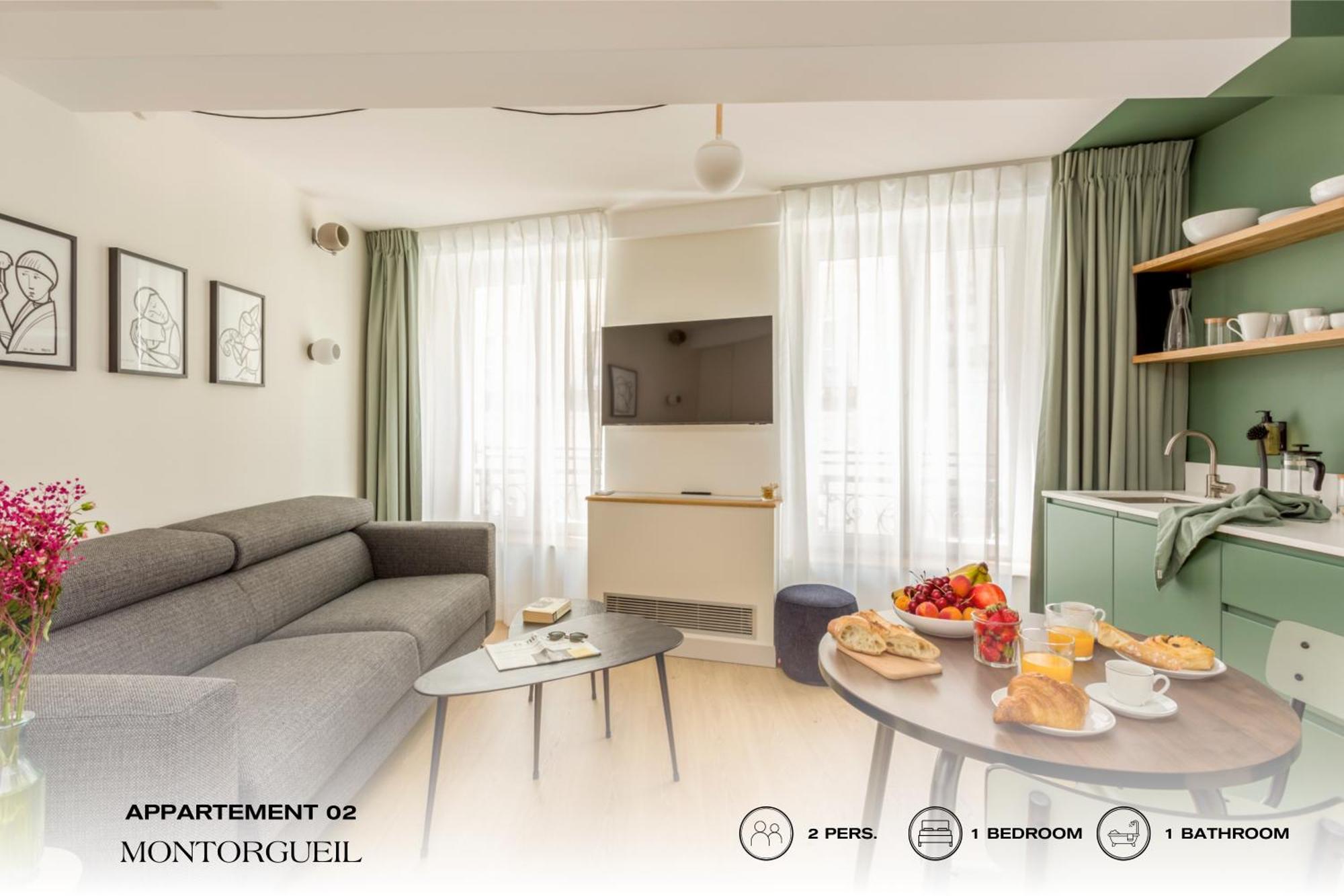 Apartmán Beauquartier - Montorgueil Paříž Exteriér fotografie