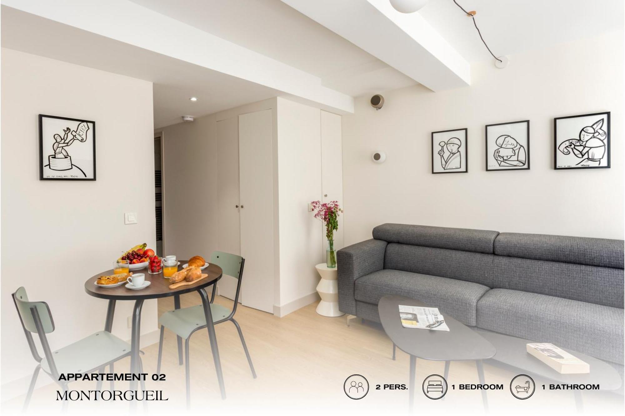 Apartmán Beauquartier - Montorgueil Paříž Exteriér fotografie