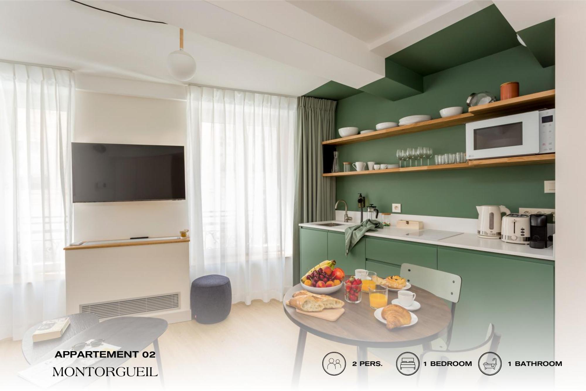 Apartmán Beauquartier - Montorgueil Paříž Exteriér fotografie