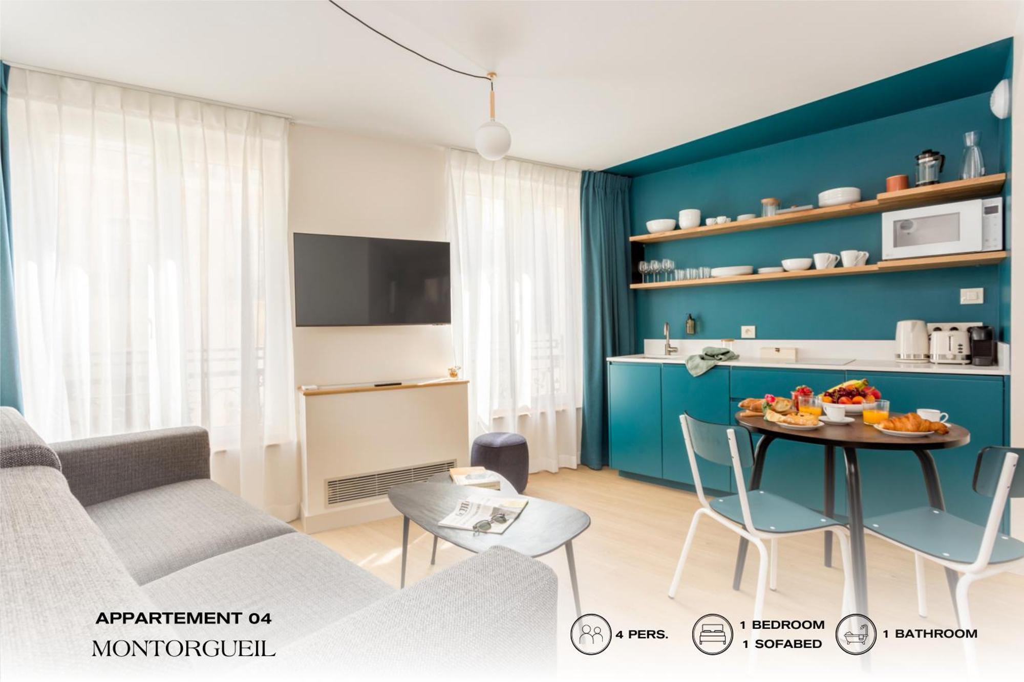 Apartmán Beauquartier - Montorgueil Paříž Exteriér fotografie