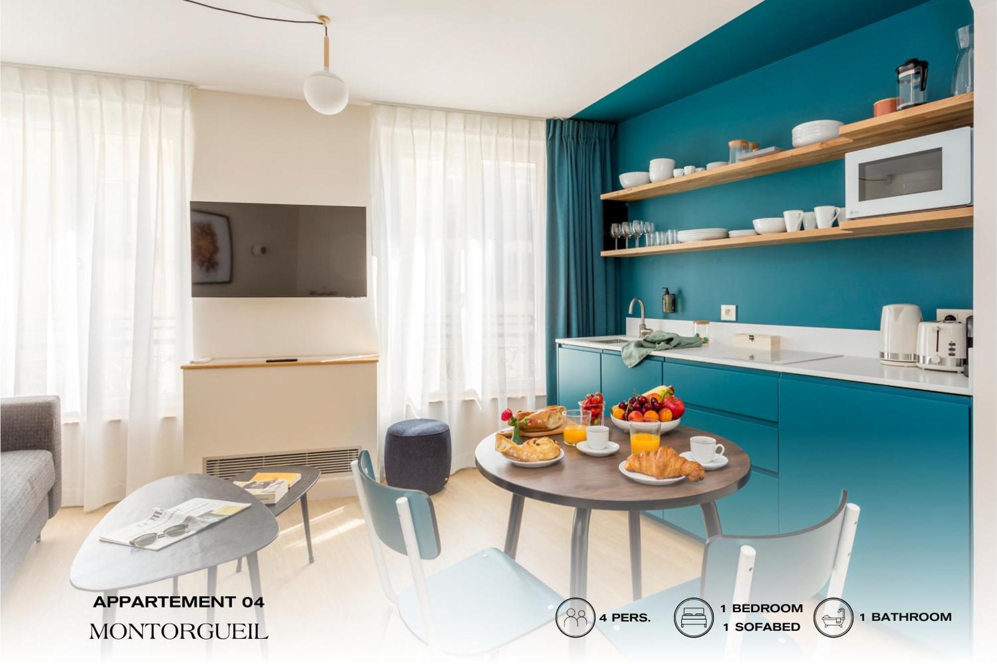 Apartmán Beauquartier - Montorgueil Paříž Exteriér fotografie